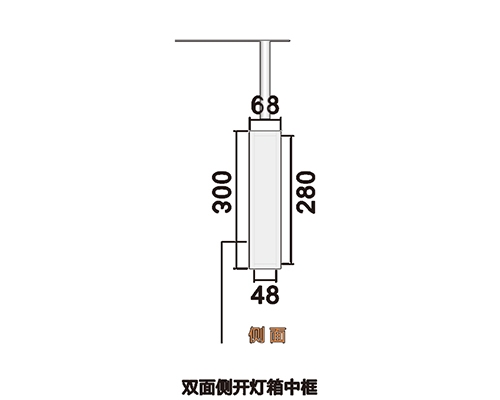 吉林双面侧开灯箱中框